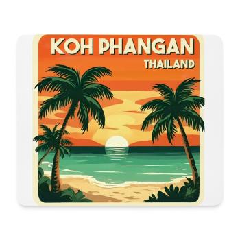 Koh Phangan, Thaïlande - Tapis de souris (format paysage) - blanc - Devant