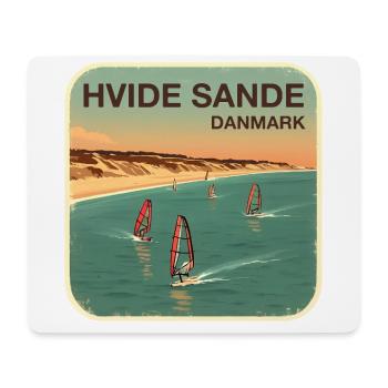 Hvide Sande alternativ Dänemark - Mousepad (Querformat) - Weiß - Vorne