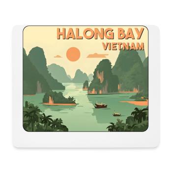 Baie d’Halong, Vietnam - Tapis de souris (format paysage) - blanc - Devant