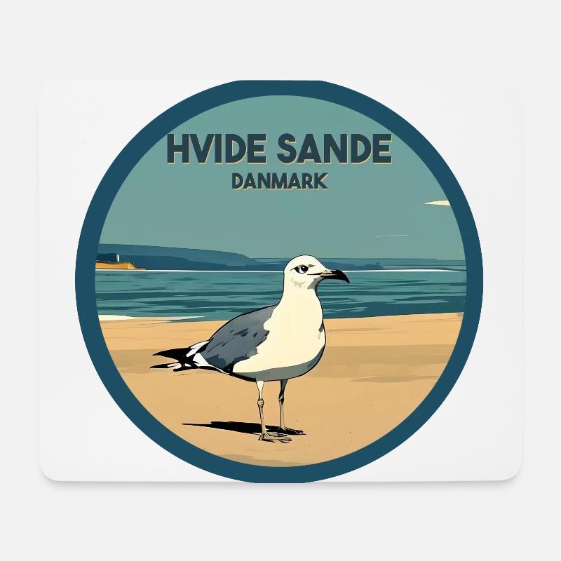 Hvide Sande alternativ Dänemark - Mousepad (Querformat) - Weiß