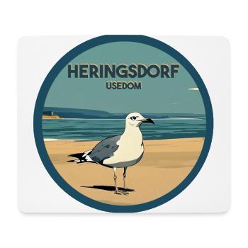 Heringsdorf - Mouse Pad (horizontal) - white - Front