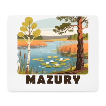 Masuria Mazury Poland - Mouse Pad (horizontal) - white - Front