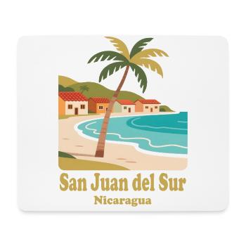 san juan del sur Nicaragua - Mousepad (Querformat) - Weiß - Vorne