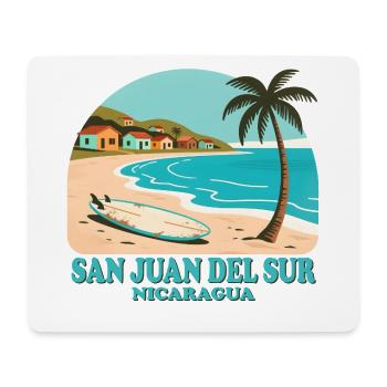 san juan del sur Nicaragua - Mouse Pad (horizontal) - white - Front