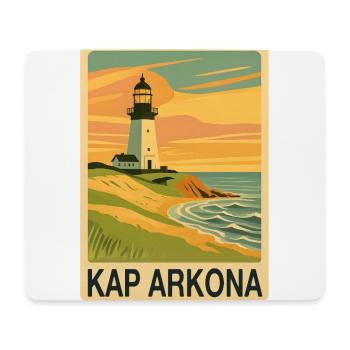 Cape Arkona - Mouse Pad (horizontal) - white - Front