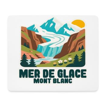 Mer de glace glacier - Mouse Pad (horizontal) - white - Front