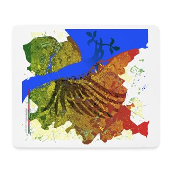 Liverpool Rising: Liver Bird Over Sunset Mersey - Mouse Pad (horizontal) - white - Front