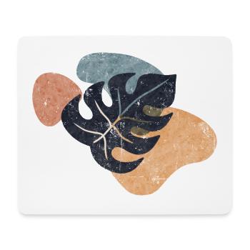 Monstera Retro - Mouse Pad (horizontal) - white - Front