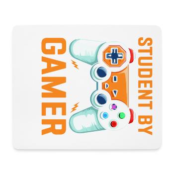 STUDENT BY DAY GAMER BY NIGHT - Mouse Pad (horizontal) - white - Front