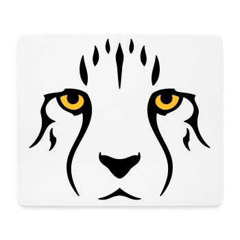 Jeune guépard - Tapis de souris (format paysage) - blanc - Devant