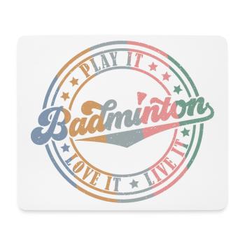 Badminton (Play It - Love It - Live It - Edition) - Tapis de souris (format paysage) - blanc - Devant