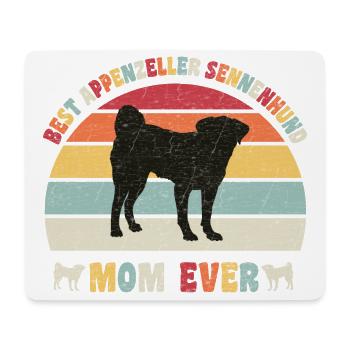 Meilleure maman Appenzeller Mountain Dog jamais amoureux des chiens - Tapis de souris (format paysage) - blanc - Devant