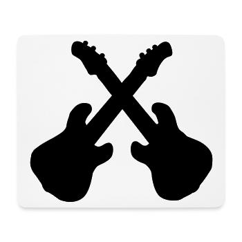 guitars - Mouse Pad (horizontal) - white - Front