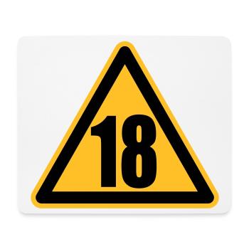 Achtung 18 - Mousepad (Querformat) - Weiß - Vorne