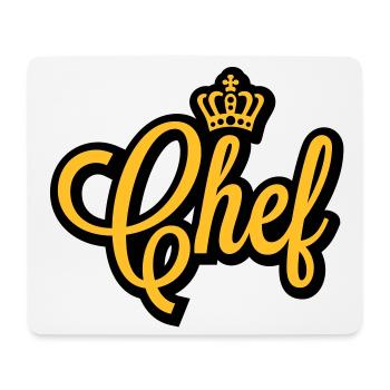 Chef | Crown | Krone - Mouse Pad (horizontal) - white - Front