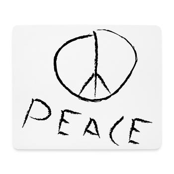 peace exit-shirt - Mousepad (Querformat) - Weiß - Vorne