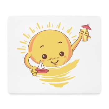 Sommer Cocktail Geschenk - Mousepad (Querformat) - Weiß - Vorne
