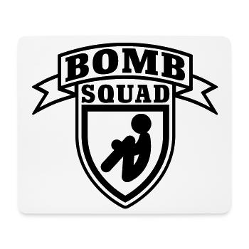 Bomb Squad - Tapis de souris (format paysage) - blanc - Devant