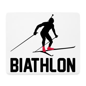 Biathlon - Mousepad (Querformat) - Weiß - Vorne