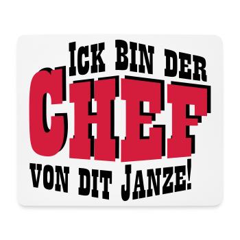 Chef von dit janze - Mousepad (Querformat) - Weiß - Vorne