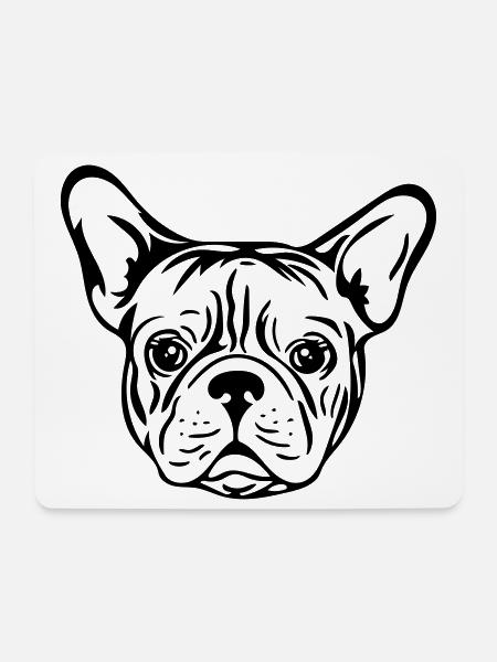 French bulldog - Mouse Pad (horizontal) - white