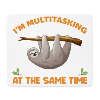 Sloth Funny Saying - Mouse Pad (horizontal) - white - Front