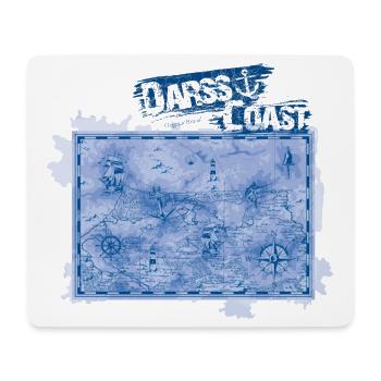 DarssCoast - Original Brand, VINTAGE Landkarte - Mousepad (Querformat) - Weiß - Vorne