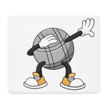 Dabbing Boulekugeln für Bouler boulen Boulesport - Mousepad (Querformat) - Weiß - Vorne