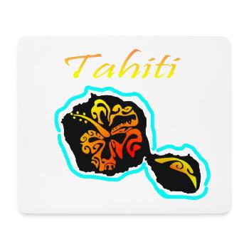 TAHITI - Tapis de souris (format paysage) - blanc - Devant