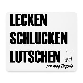 Ich mag Tequila - Mousepad (Querformat) - Weiß - Vorne