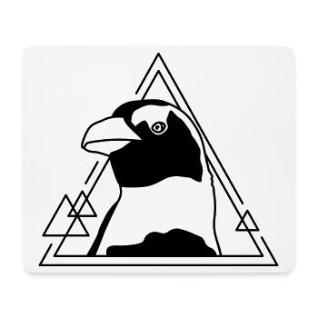 Penguin in geometric design - Mouse Pad (horizontal) - white - Front