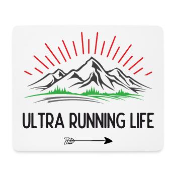 Ultra-Laufleben - Mousepad (Querformat) - Weiß - Vorne