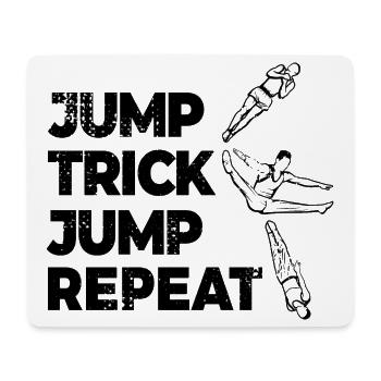 Trampolin Wiederholung - Mousepad (Querformat) - Weiß - Vorne