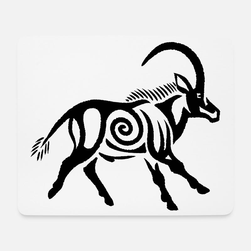 Zibeline - Tapis de souris (format paysage) - blanc