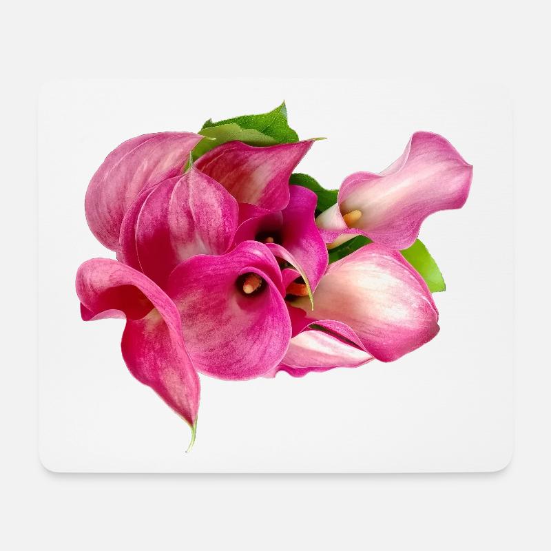 Calla-Lilie - Mousepad (Querformat) - Weiß
