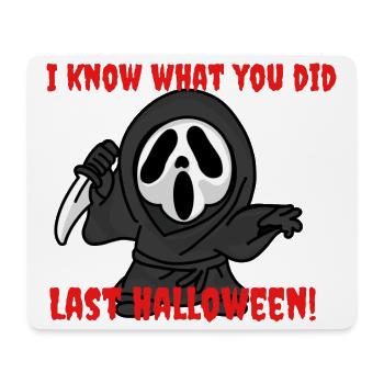 Geister-Slasher Halloween Motiv - Mousepad (Querformat) - Weiß - Vorne