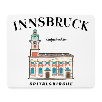 Innsbruck Autriche, tout simplement beau dessin - Tapis de souris (format paysage) - blanc - Devant