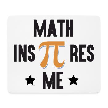 Pi Day - Mathe inspiriert mich - Mousepad (Querformat) - Weiß - Vorne