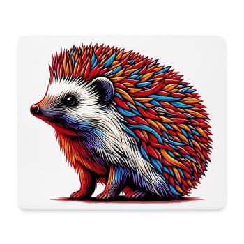 Hérisson - Tapis de souris (format paysage) - blanc - Devant