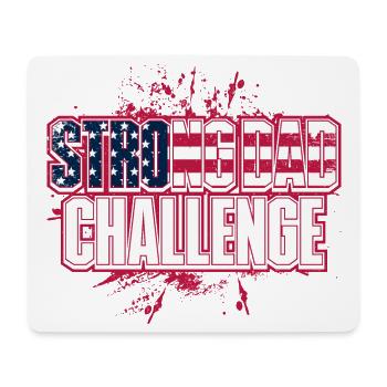 Starker Vater Herausforderung Flagge - Mousepad (Querformat) - Weiß - Vorne