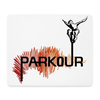 Parkour Ninja - color - Mouse Pad (horizontal) - white - Front