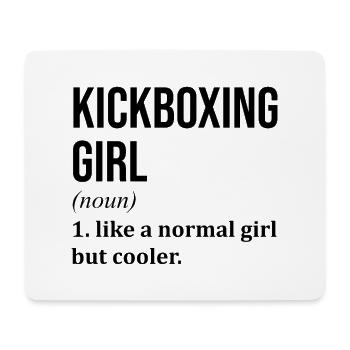 Kickboxen - Mousepad (Querformat) - Weiß - Vorne