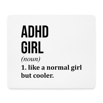 ADHS - Mousepad (Querformat) - Weiß - Vorne
