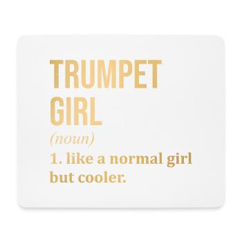 Trompete - Mousepad (Querformat) - Weiß - Vorne
