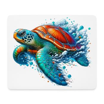 Turtle - Mouse Pad (horizontal) - white - Front