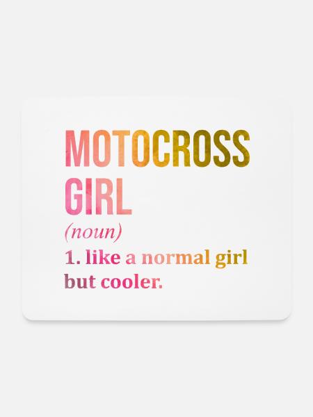 Motocross Motocross Motocross - Mousepad (Querformat) - Weiß