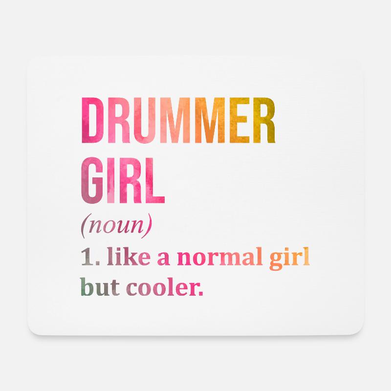 Drummer - Mouse Pad (horizontal) - white