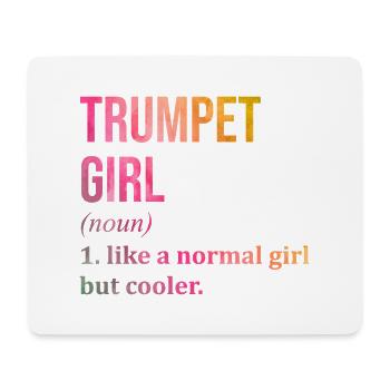 Trompete - Mousepad (Querformat) - Weiß - Vorne