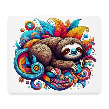 Paresse - Tapis de souris (format paysage) - blanc - Devant