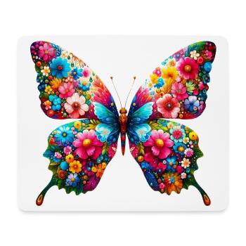Schmetterling - Mousepad (Querformat) - Weiß - Vorne